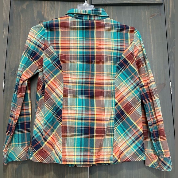 Christopher & Banks zip up flannel shirt size M - Picture 4 of 6